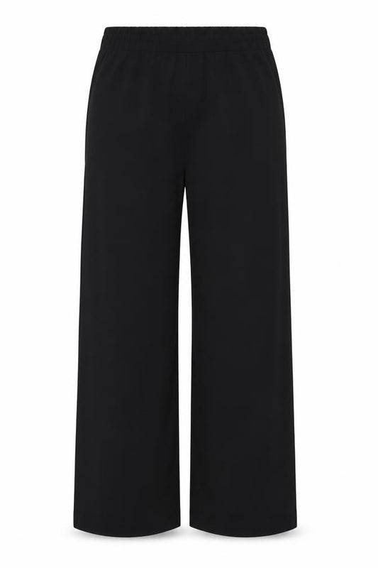 Marks & Spencer Women Black UK 10 Regular Tapered Jogger Trousers