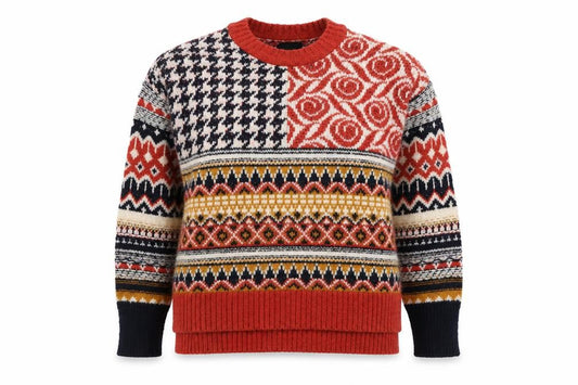 Desigual Women Multicoloured S Fair Isle Knit Pullover Jumper