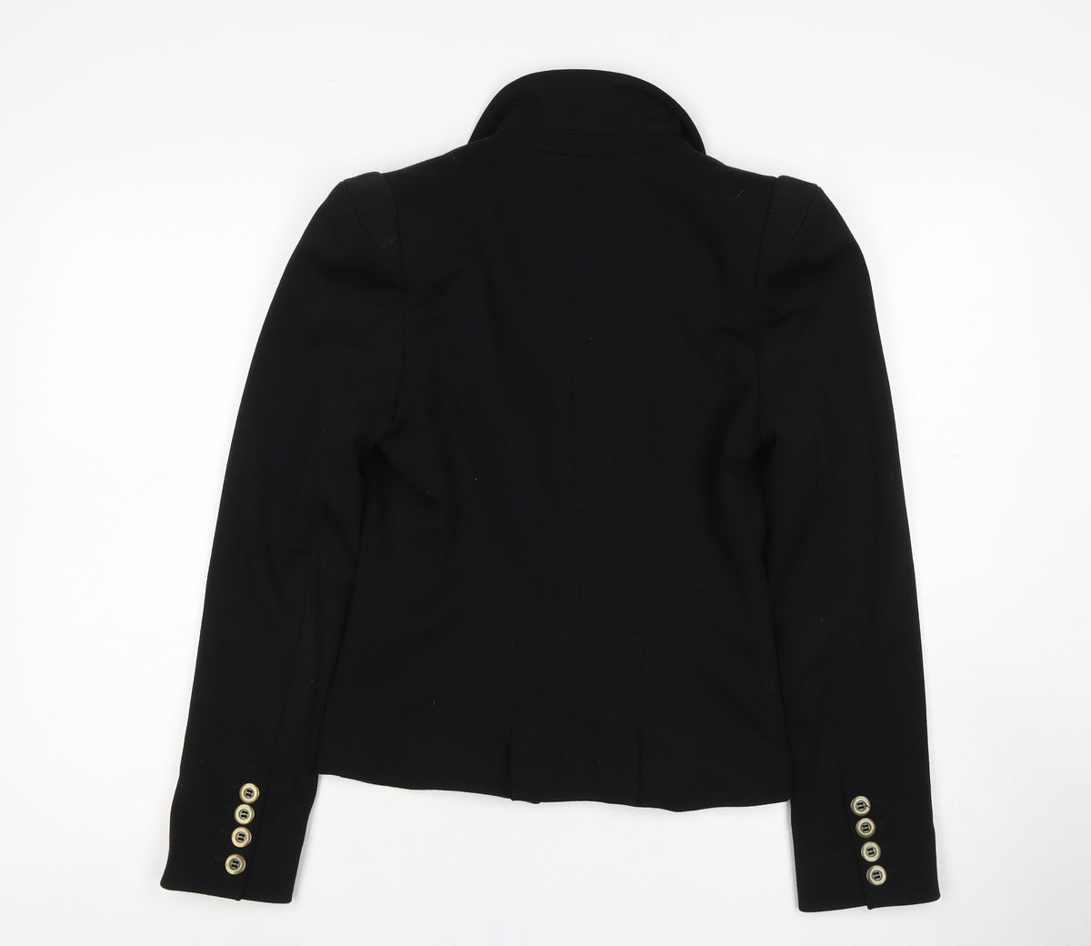 Next Women's Black UK 10 Double-Breasted Peak Lapel Blazer Jacket