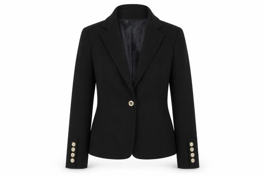 Next Women's Black UK 10 Double-Breasted Peak Lapel Blazer Jacket