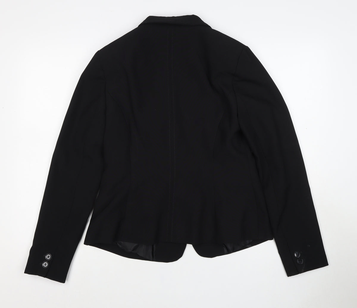 Primark Women’s Black UK 14 One Button Tailored Lined Blazer