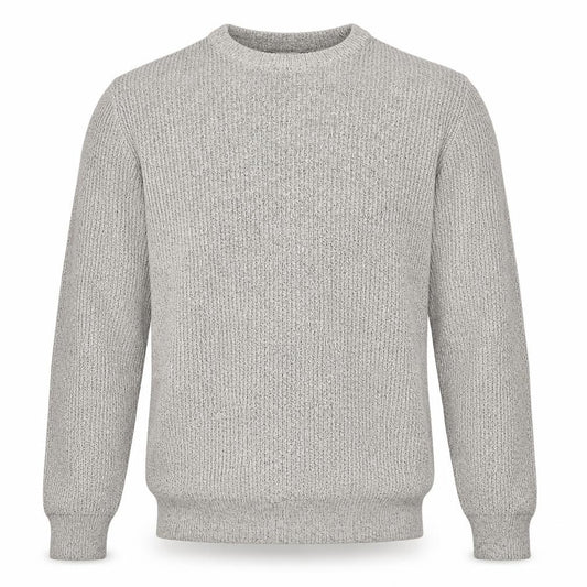 Marks and Spencer Men Grey XL Chunky Knit Crew Neck Pullover Jumper