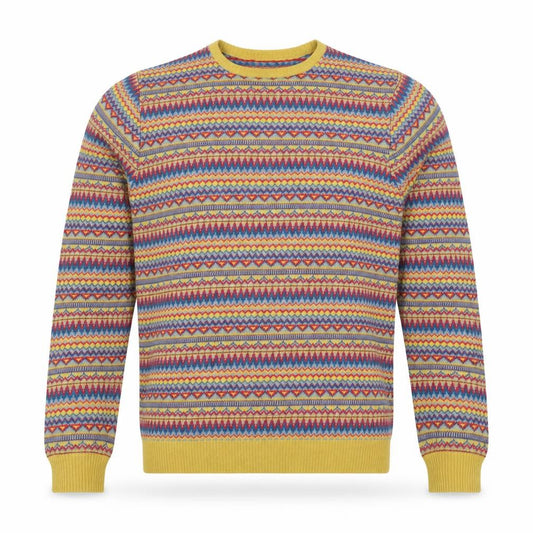 ASOS Men’s Multicoloured Fair Isle Crew Neck Pullover Jumper Size S