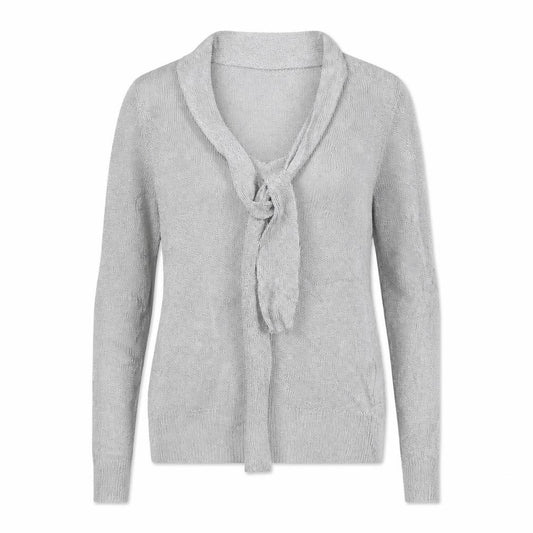 Phase Eight Women’s Silver Metallic Wrap Knit Jumper UK 8 V-Neck