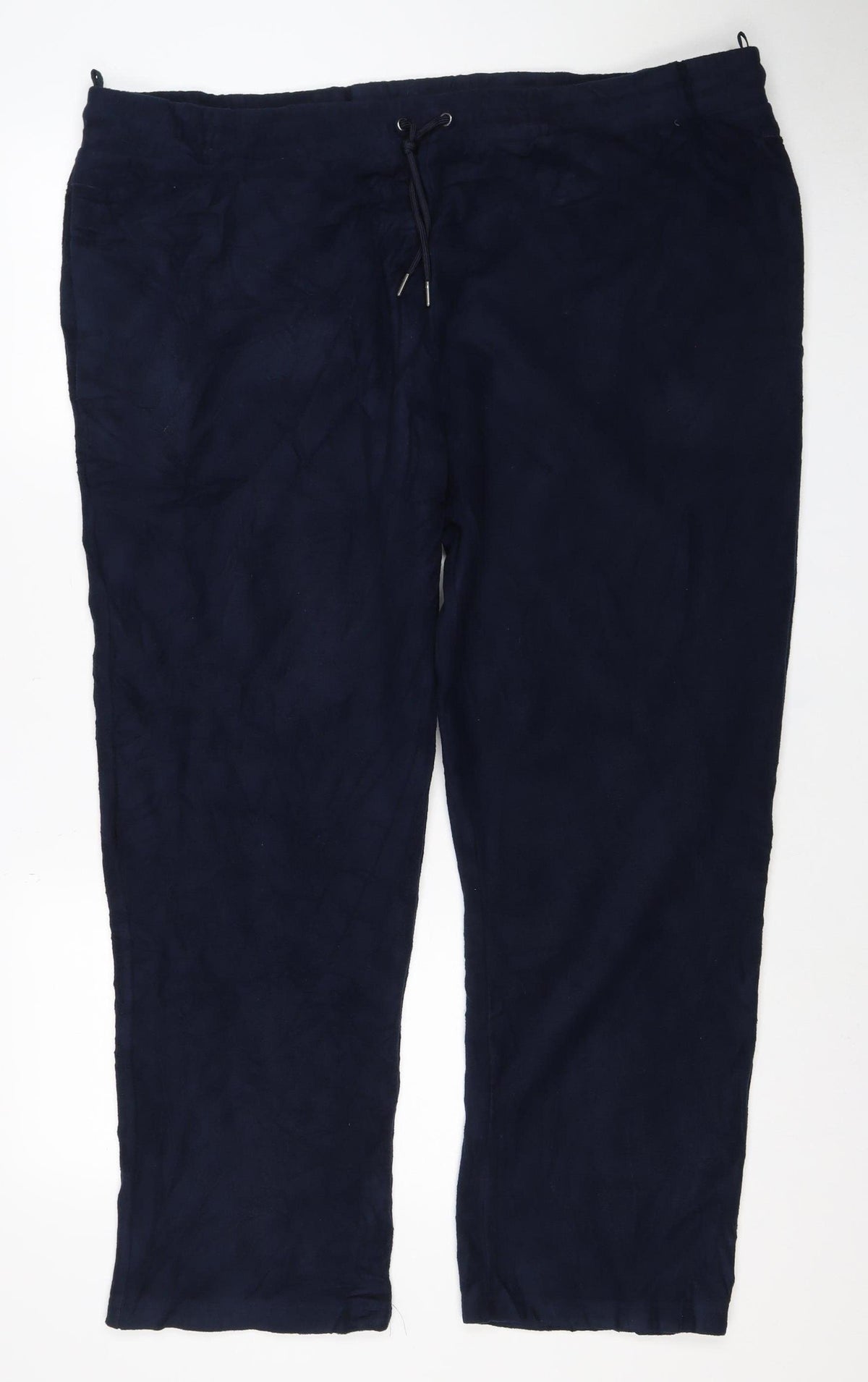 Marks and Spencer Men's Blue 2XL Short Track Pants Drawstring