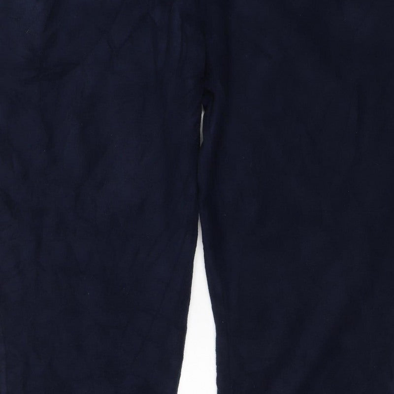 Marks and Spencer Men's Blue 2XL Short Track Pants Drawstring