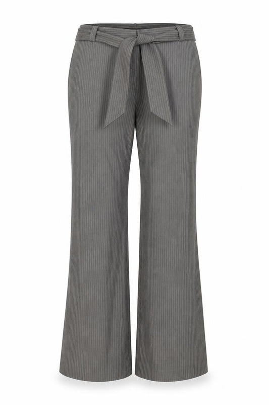 Maternity Engineering Women Grey Pinstripe Size 10 Bootcut Work Trousers
