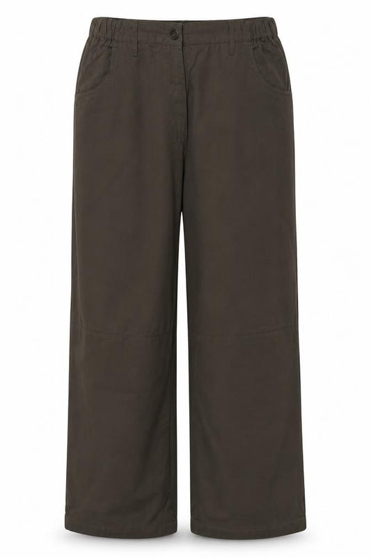 Outdoor Essentials Women’s Brown Size 16 Cargo Trousers Elastic Waist