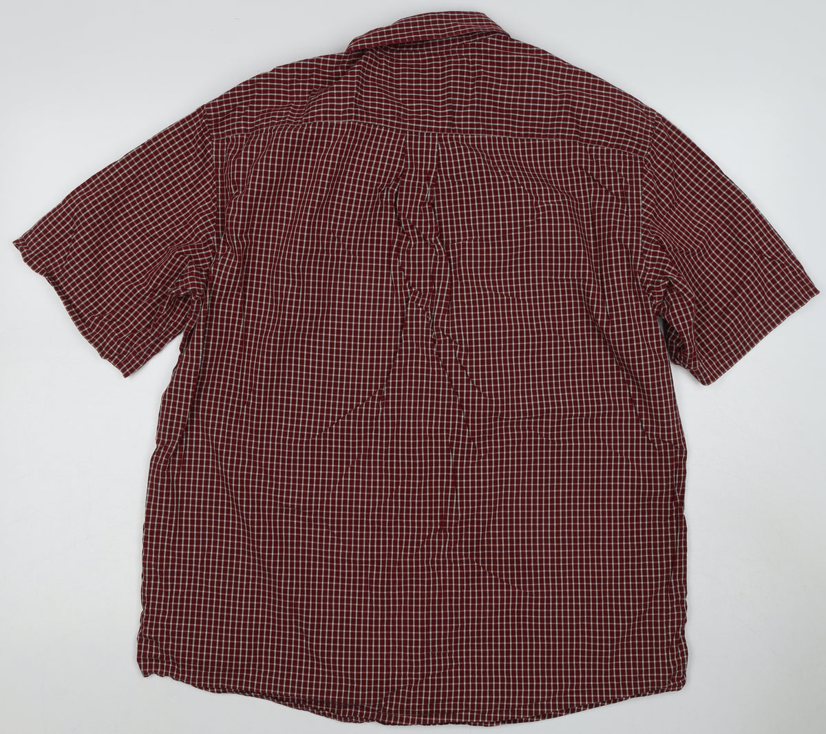 Marks & Spencer Blue Harbour Men’s Red Check Cotton Shirt L