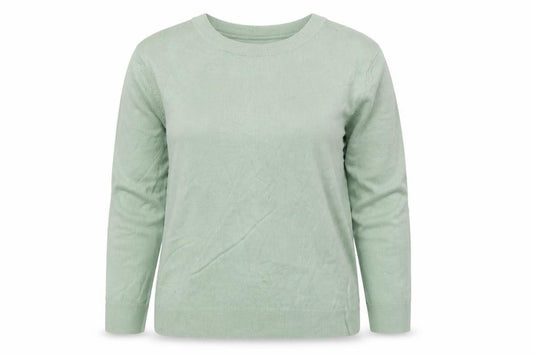 Levi's Women's Green S Long Sleeve Crew Neck Fine Knit Top