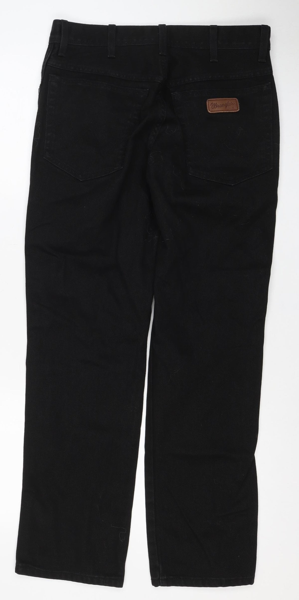 Wrangler Men’s Black W32 L30 Regular Fit Straight Stretch Jeans