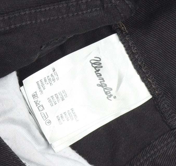 Wrangler Men’s Black W32 L30 Regular Fit Straight Stretch Jeans