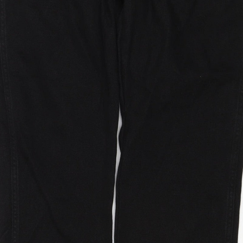 Wrangler Men’s Black W32 L30 Regular Fit Straight Stretch Jeans