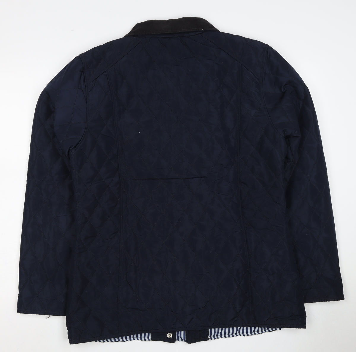 Urban Dida Women’s Navy XL Quilted Jacket Collared Snap Pockets