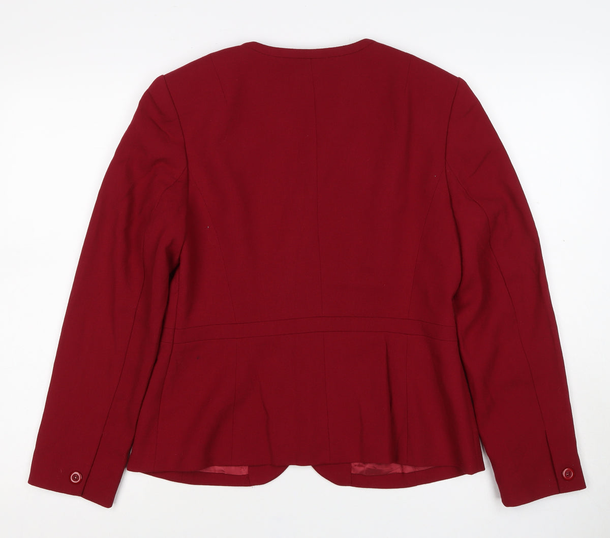Talbots Women’s Red UK 8 Wool Blend-Look Tailored Blazer Jacket
