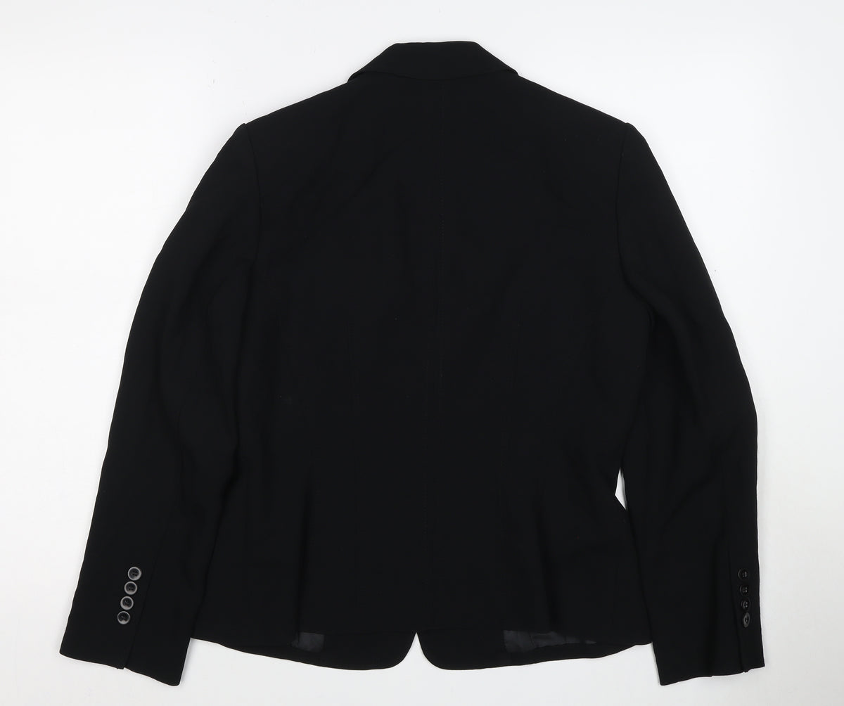 Talbots Women’s Black Petite UK 14 Tailored 2 Button Blazer