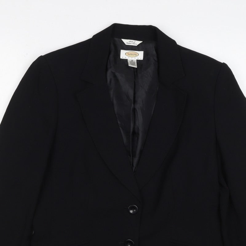 Talbots Women’s Black Petite UK 14 Tailored 2 Button Blazer