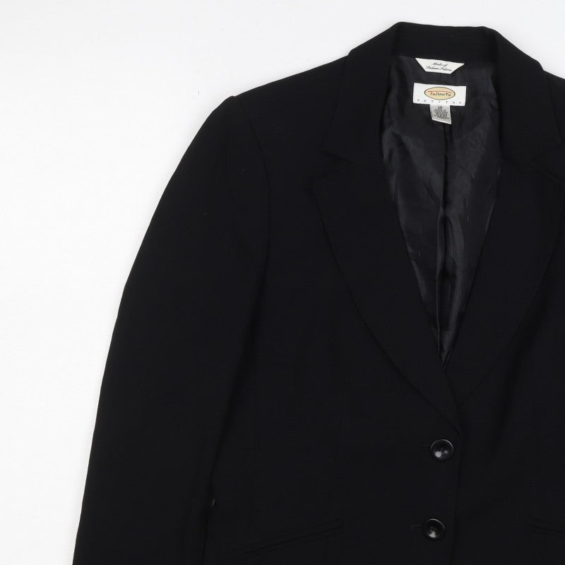 Talbots Women’s Black Petite UK 14 Tailored 2 Button Blazer