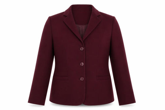 Eastex Women’s Burgundy UK 12 Tailored 3 Button Lined Blazer
