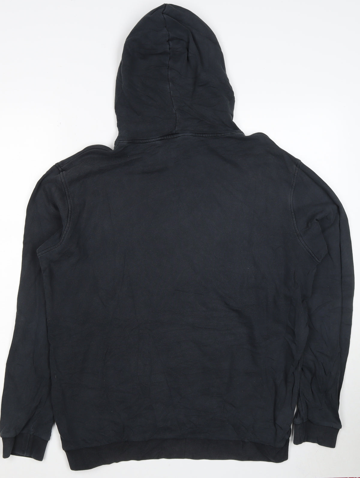 Adidas Men’s Black L Pullover Hoodie Mountain Patch Kangaroo Pocket