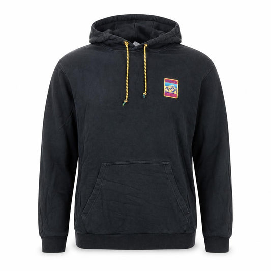 Adidas Men’s Black L Pullover Hoodie Mountain Patch Kangaroo Pocket