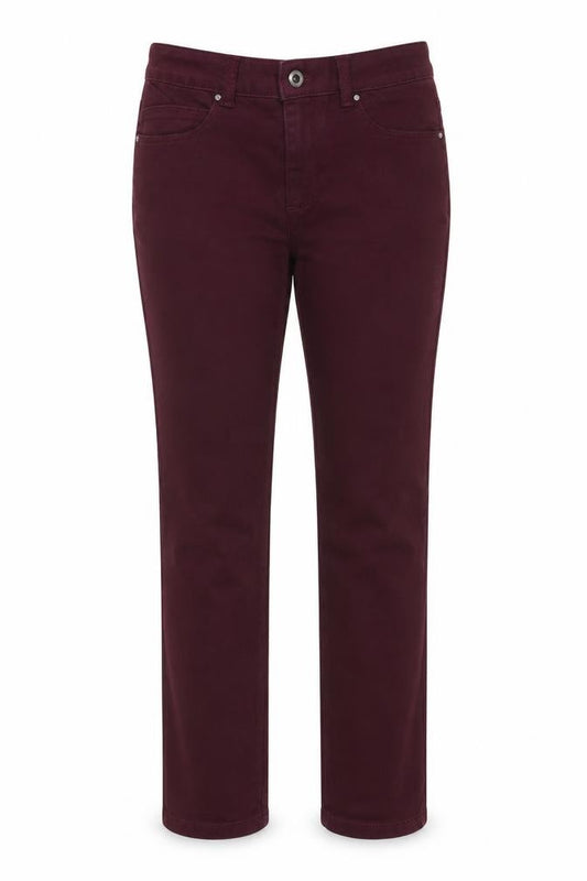 Blue 73 Women’s Burgundy Bootcut Stretch Jeans UK 12 Regular
