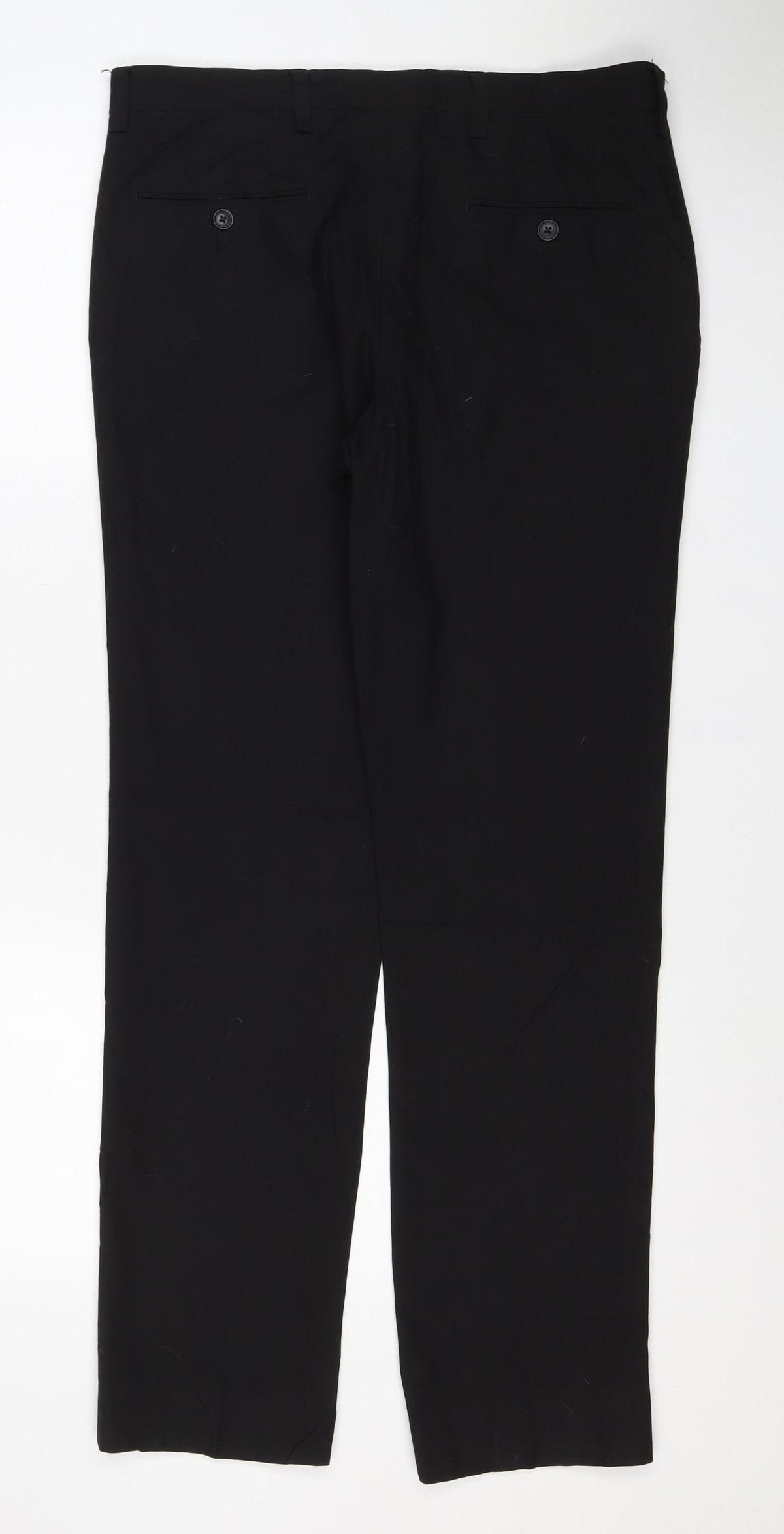 Next Women’s Black Size 32 Regular Straight Leg Tailored Trousers
