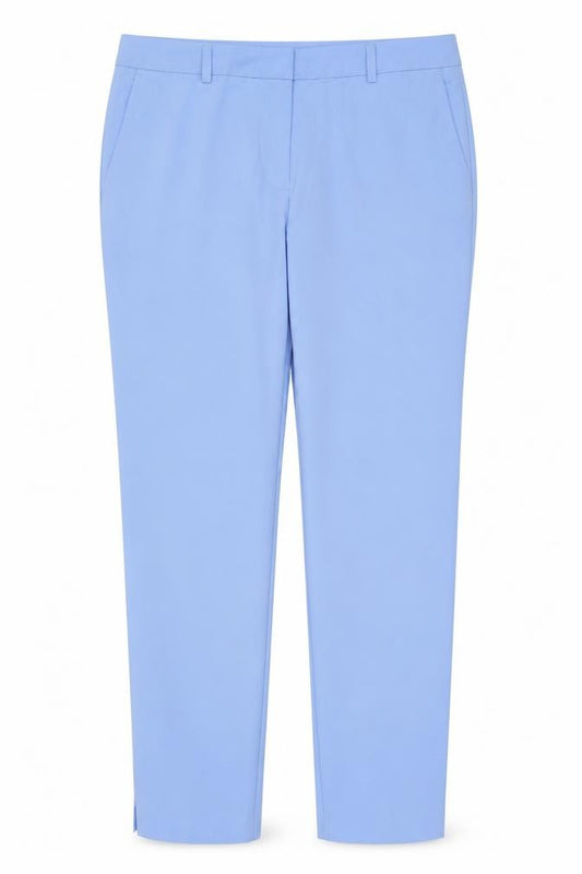 Dorothy Perkins Women Blue UK 10 Straight Leg Stretch Dress Trousers
