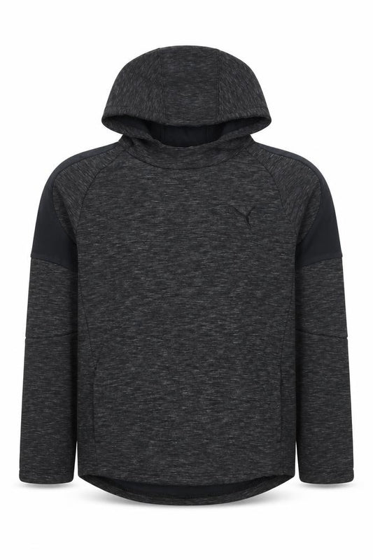Puma Boys Grey 13 Years Pullover Hoodie Logo Pockets