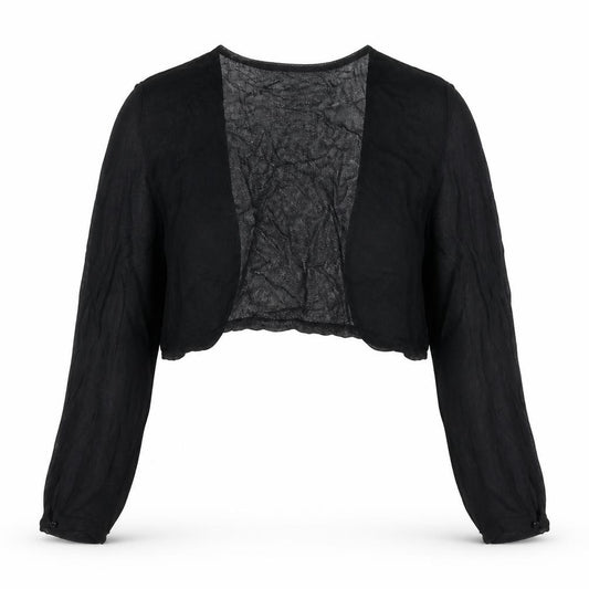 Monsoon Women Black UK 12 Lightweight Open Knit Shrug Cardigan
