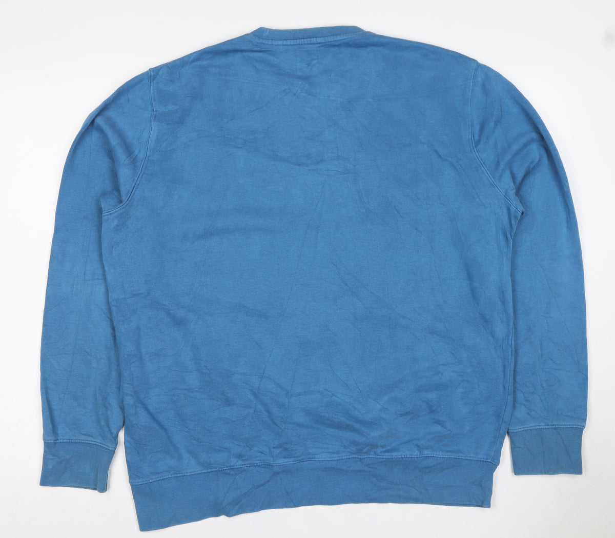 Levi's Men's Blue L Pullover Crew Neck Logo Fleece Sweatshirt