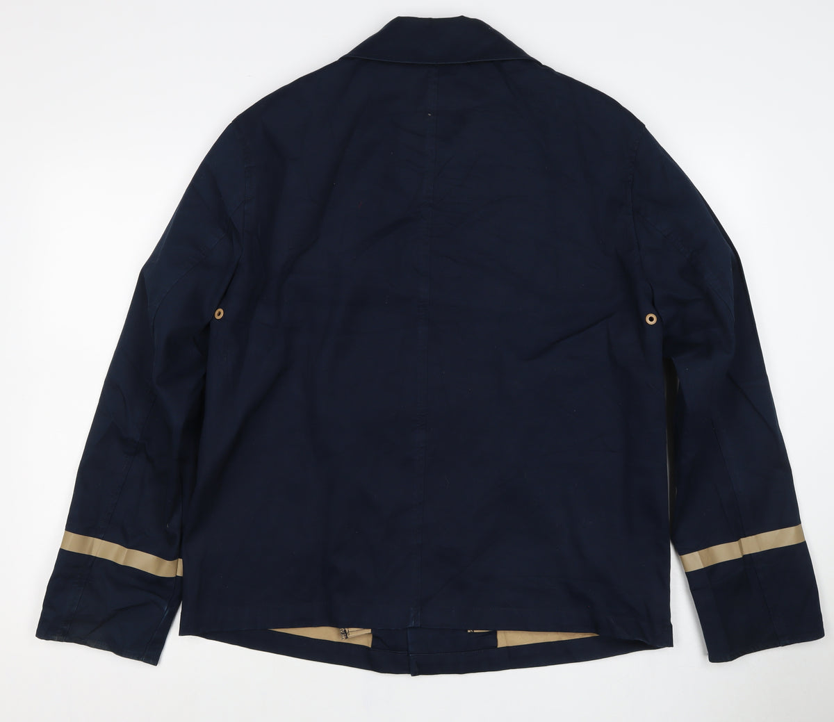 Ted Baker Women’s Blue Size 12 Collared Mid-Length Rain Coat