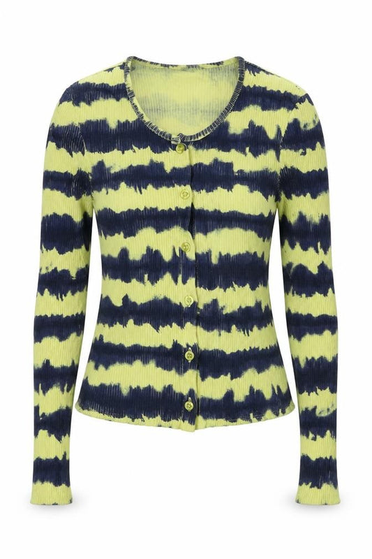 Outlaws Women’s Multicoloured XS Petite Cropped Striped Button-Up Top