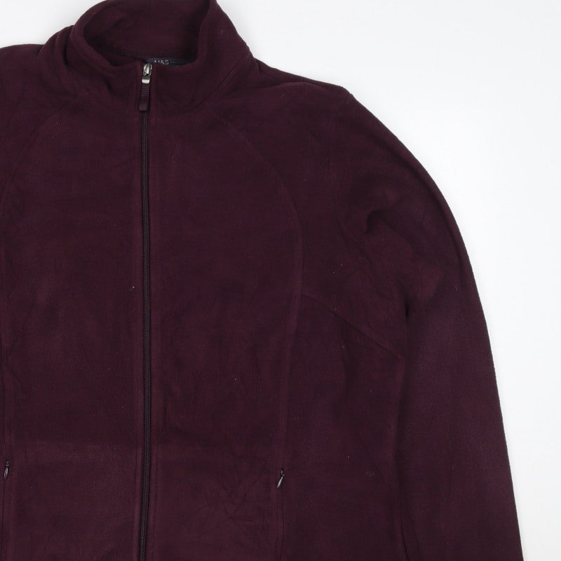 Marks & Spencer Women’s Purple Size 20 Fleece Full Zip Jacket