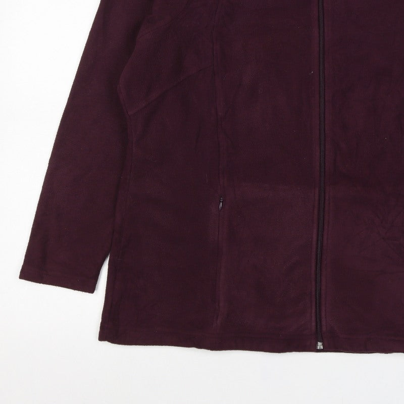 Marks & Spencer Women’s Purple Size 20 Fleece Full Zip Jacket