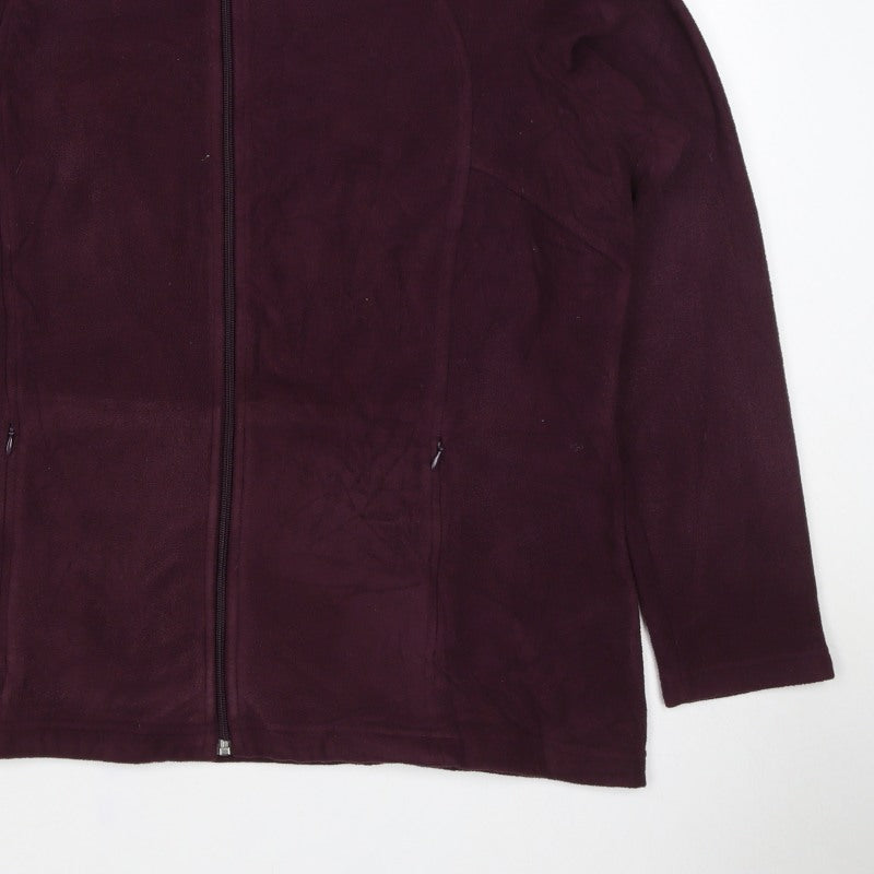 Marks & Spencer Women’s Purple Size 20 Fleece Full Zip Jacket