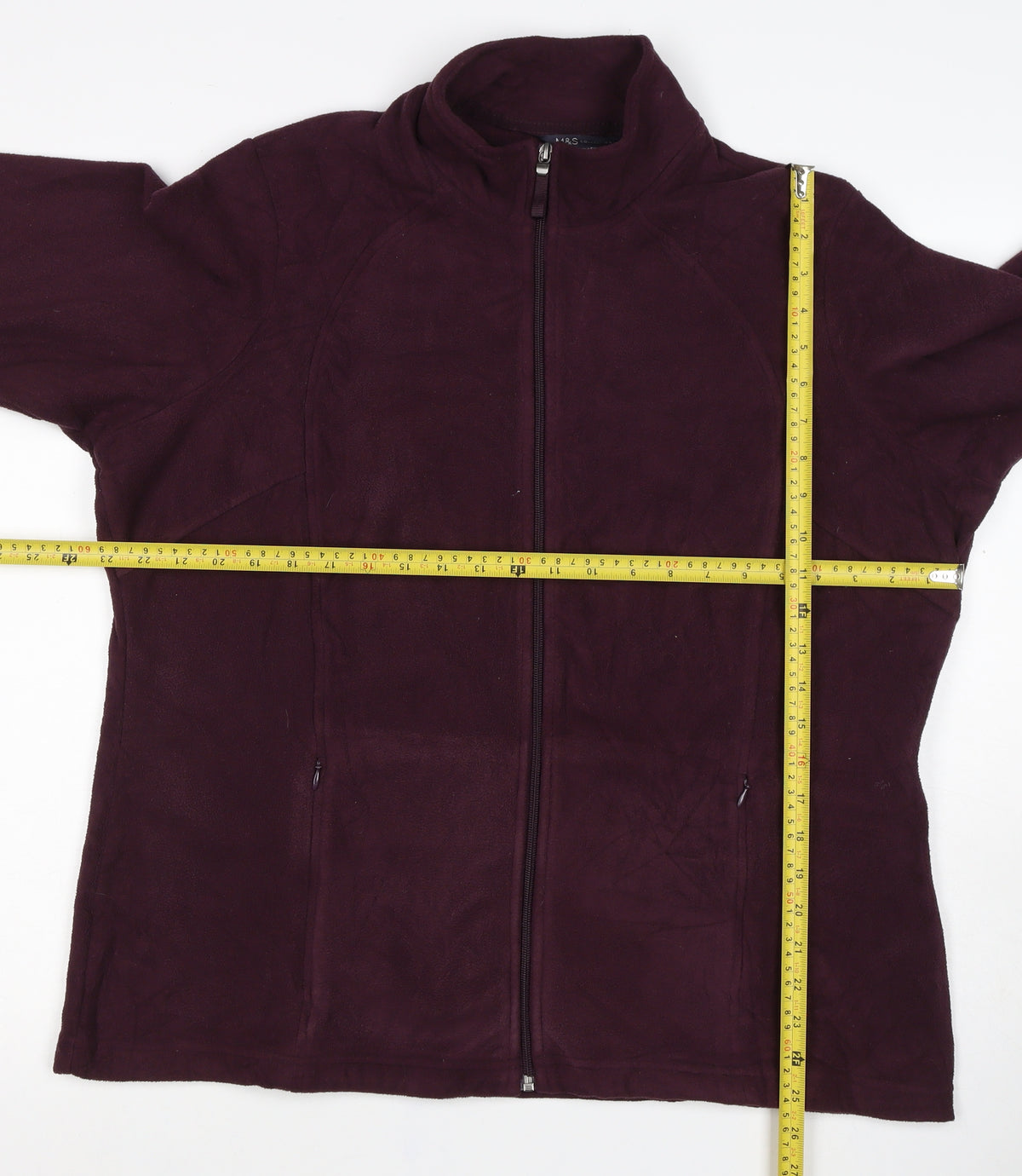 Marks & Spencer Women’s Purple Size 20 Fleece Full Zip Jacket