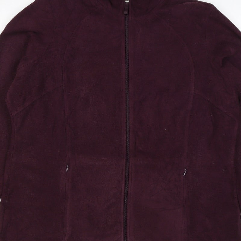 Marks & Spencer Women’s Purple Size 20 Fleece Full Zip Jacket