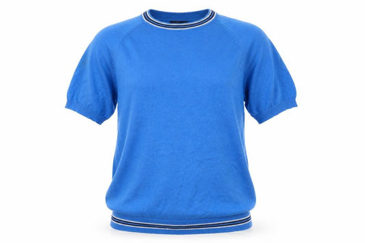 Pop England Women’s Blue S Ringer Raglan Jersey T-Shirt