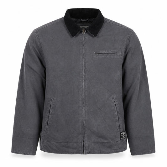 Stronghold Mens Grey XL Cotton Canvas Full Zip Workwear Jacket
