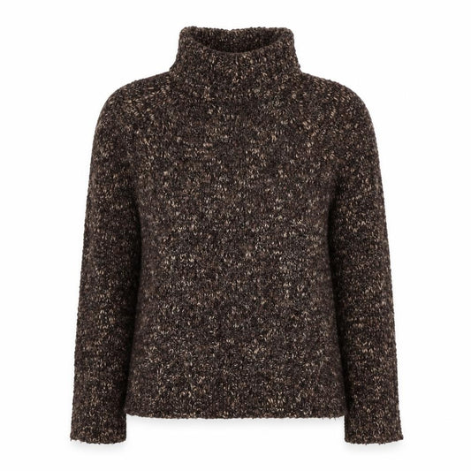 Next Women’s Brown UK 12 Chunky Knit Roll Neck Jumper