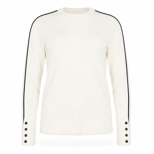 Marks and Spencer Women Ivory Size 16 Knit Crew Neck Jumper