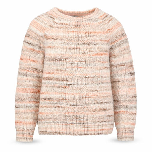 FatFace Girls 12-13 Years Multicoloured Striped Knit Crew Neck Jumper