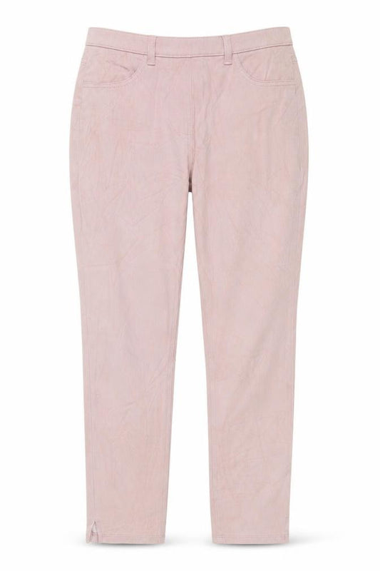 Next Women's Pink UK 14 Cropped Jersey Denim Jeggings