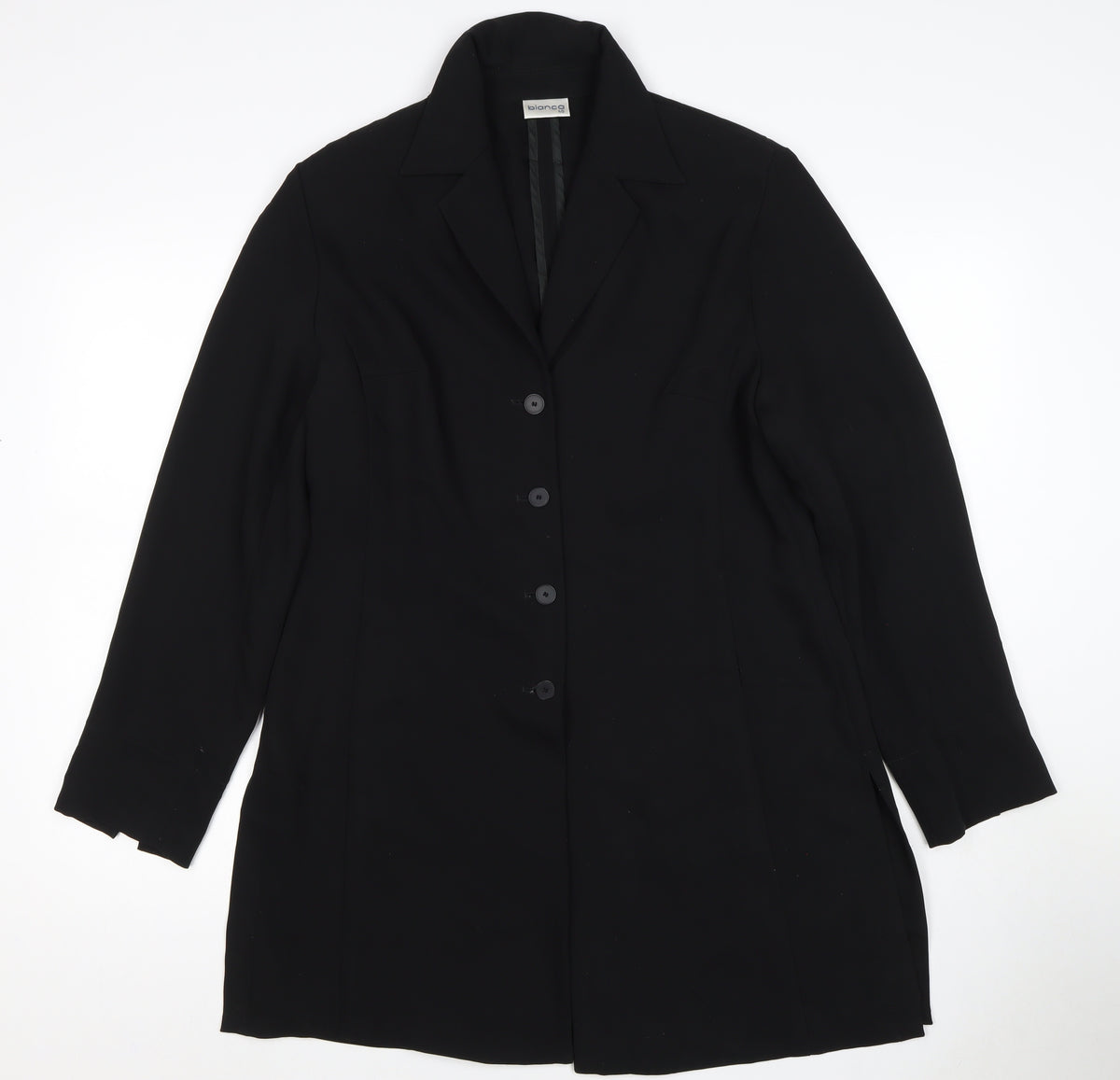Blanca Women’s Black UK 14 Longline 4 Button Notch Lapel Blazer