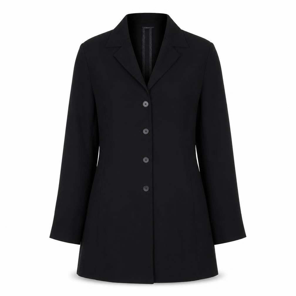 Blanca Women’s Black UK 14 Longline 4 Button Notch Lapel Blazer