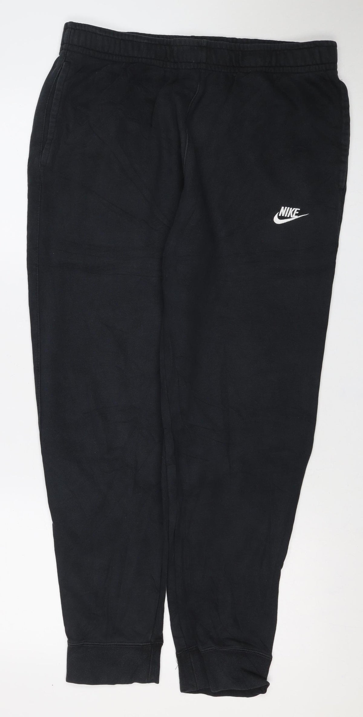 Nike Men’s Black L Jogger Sweatpants Elastic Waist Pockets