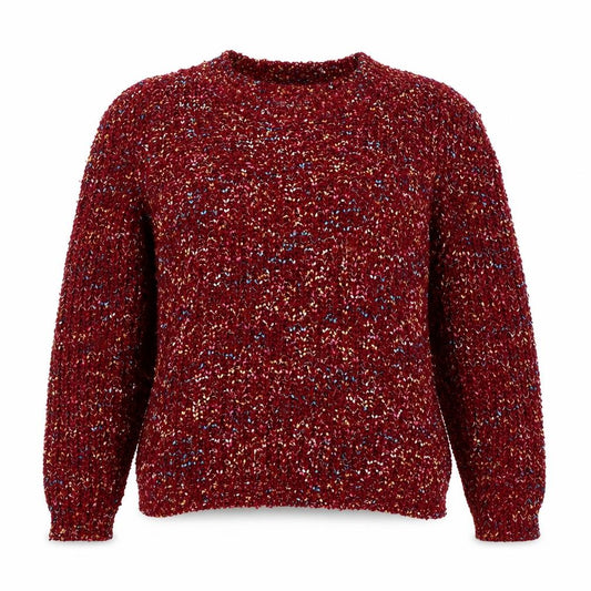 Apricot Women’s Red Multicolour Chunky Knit Jumper M Pullover