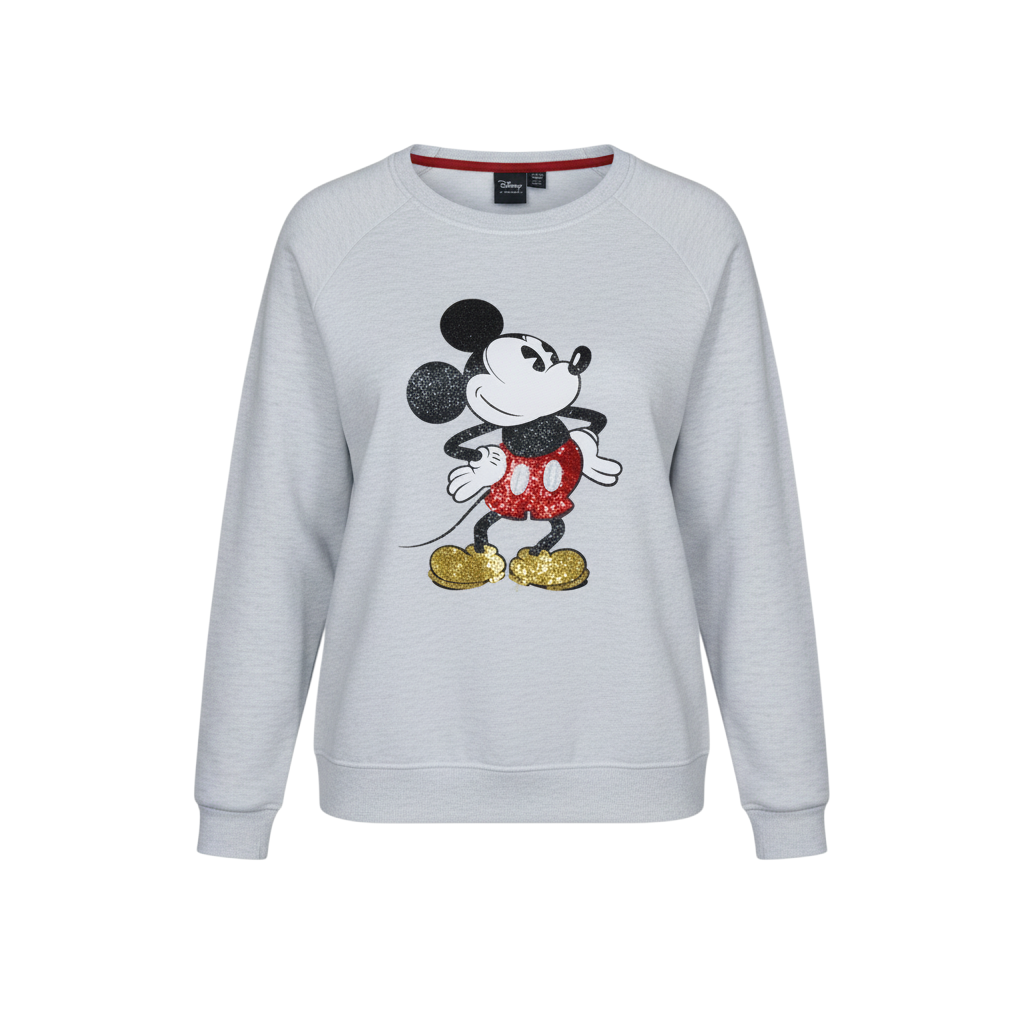 Disney at Primark Girls Grey Mickey Mouse Sequin Sweatshirt 14-15 Years