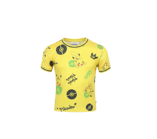 Pokémon Boys Yellow Pikachu T-Shirt 5-6 Years Short Sleeve Graphic Top